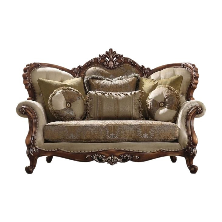 Latisha Tan Pattern 74" Loveseat