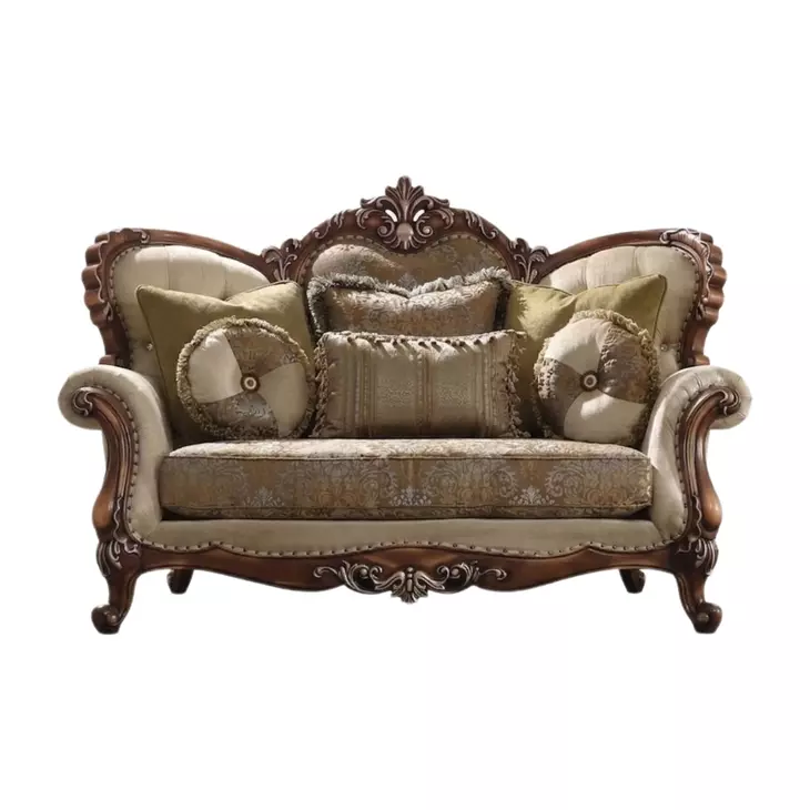 Latisha Tan Pattern 74" Loveseat