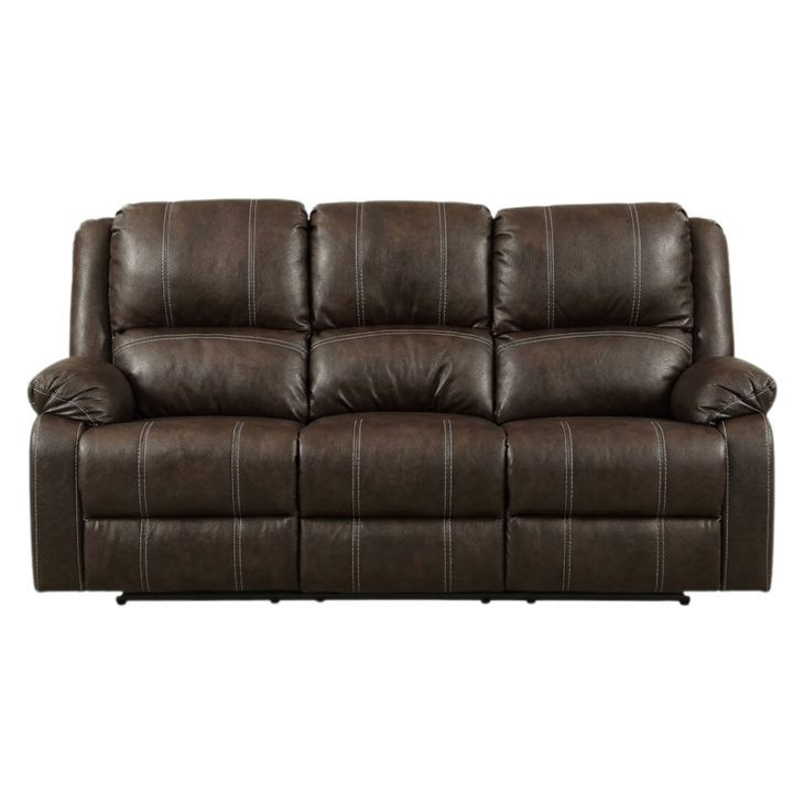Zuriel Brown Rocker Reclining 81" Sofa