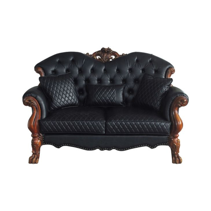 Dresden Green 71" Loveseat with Pillow and Nailhead Trim