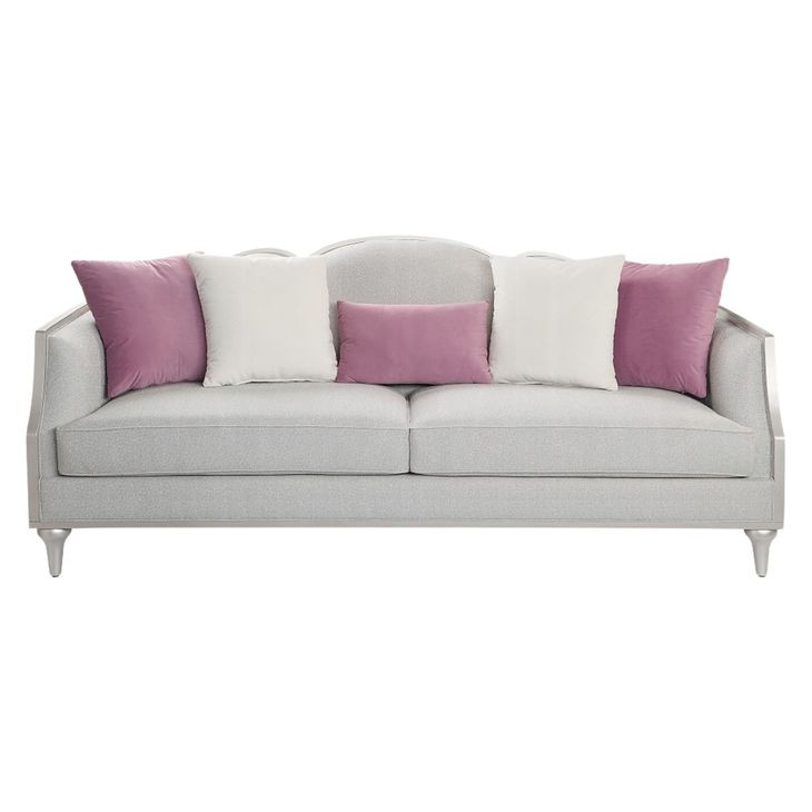 Kasa Beige 94" Sofa with Pillows