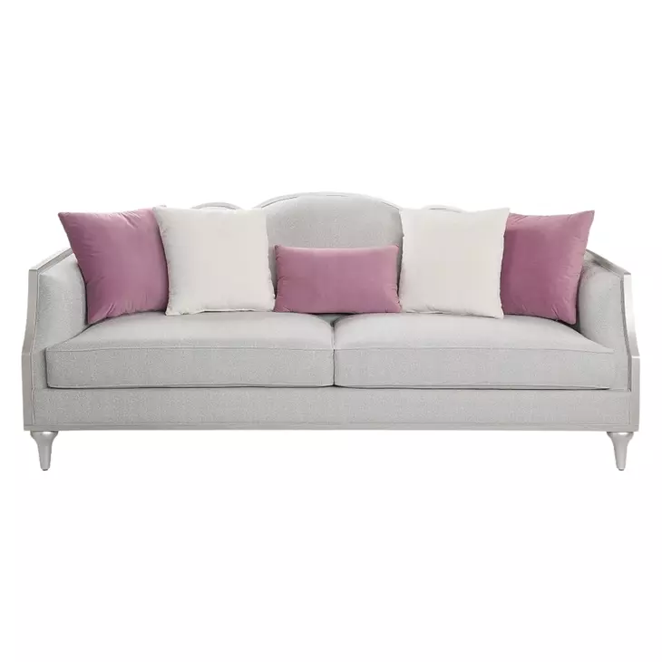 Kasa Beige 94" Sofa with Pillows