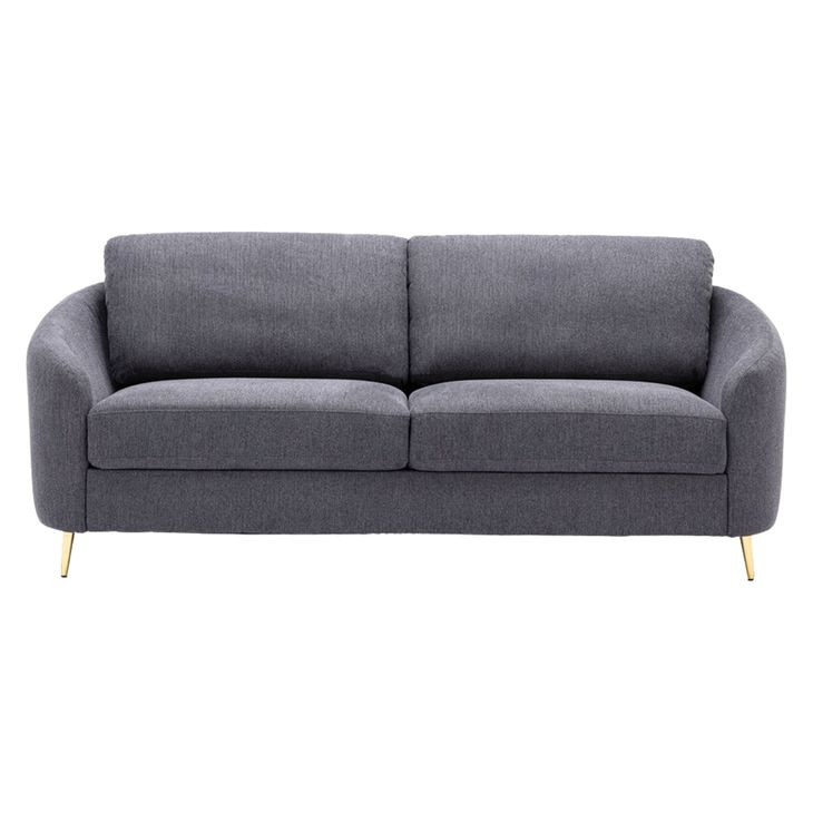 Yuina Gray Linen 80" Sofa