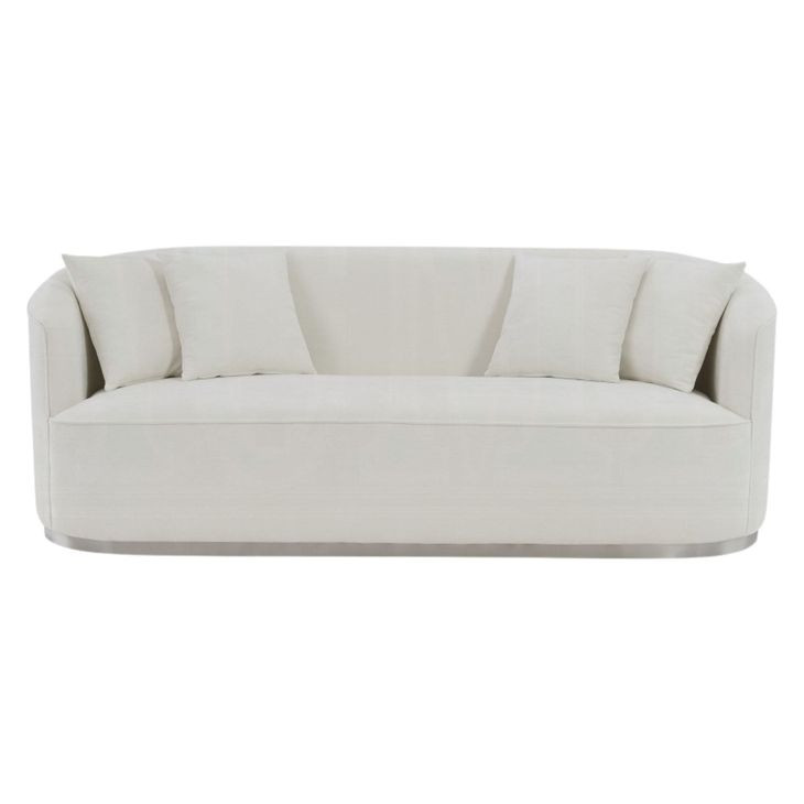 Odette Beige 83" Sofa with Pillows