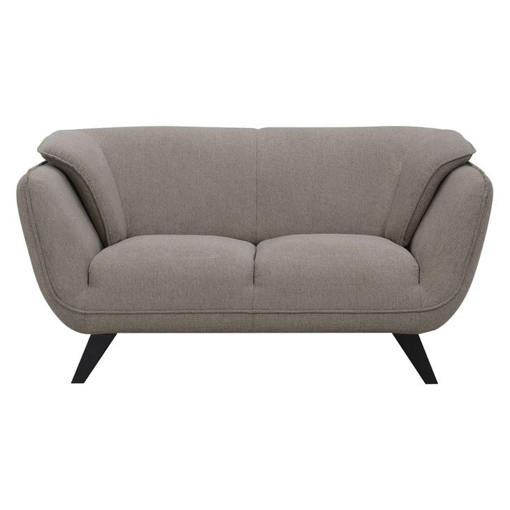 Nayeli Brown Linen 65" Loveseat
