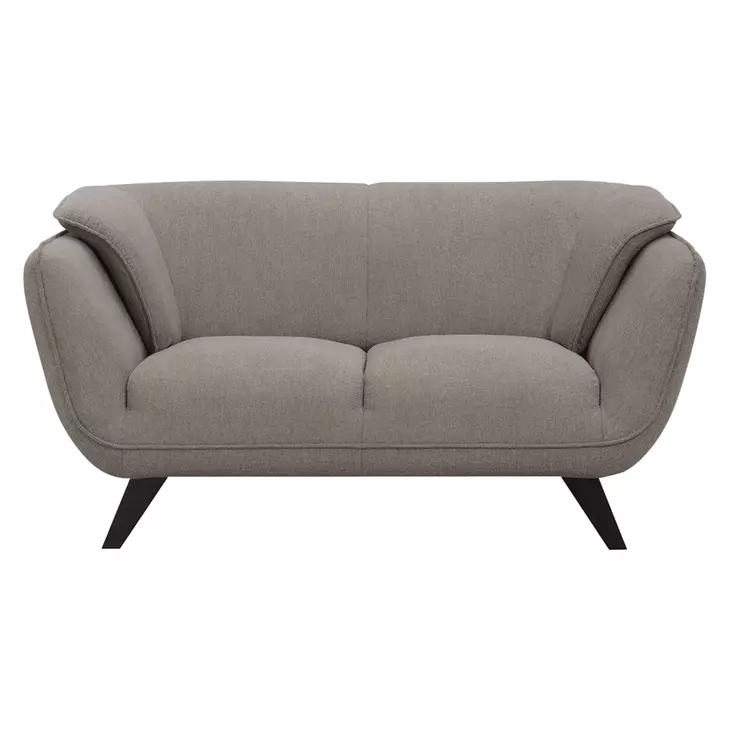Nayeli Brown Linen 65" Loveseat