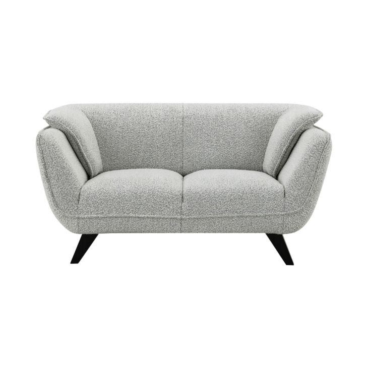 Nayeli Light Gray Boucle 65" Loveseat