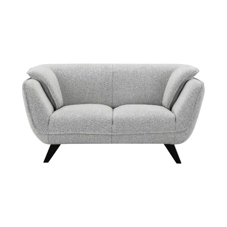 Nayeli Light Gray Boucle 65" Loveseat