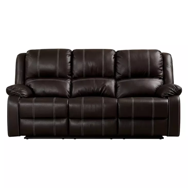 Zuriel Brown Reclining 78" Sofa