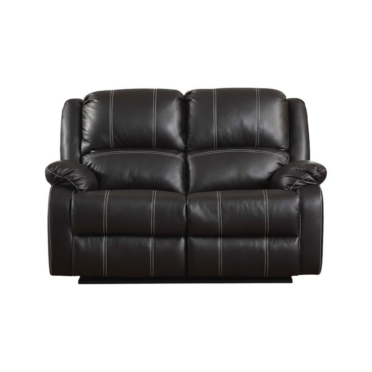 Zuriel Black Reclining 56" Loveseat