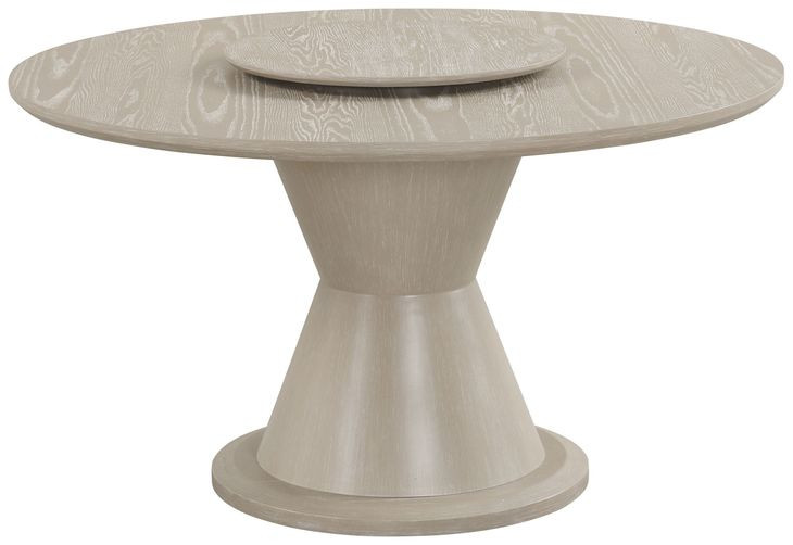 Gwendolyn Cerused Taupe 54" Round Dining Table