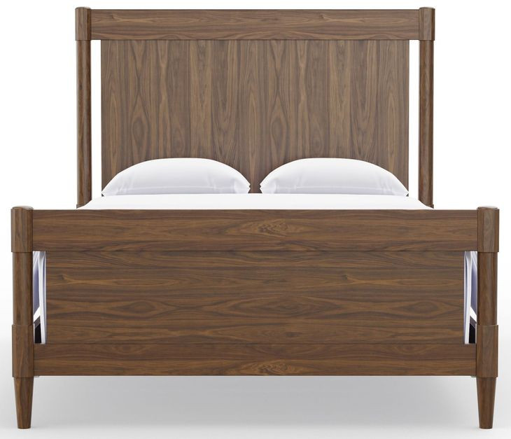 Nordhaven Nordic Walnut King Poster Bed