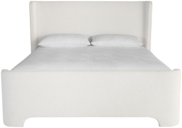 Ellisford Copenhagen White King Upholstered Panel Bed