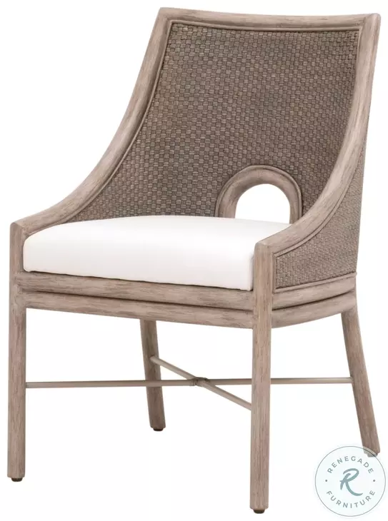 Adamo LiveSmart Peyton Pearl Performance Fabric Dining Chair Set Of 2
