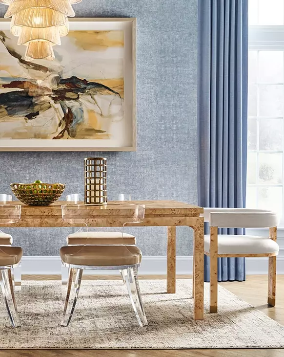 Jude Brown and White Performance Fabric Accent Chair