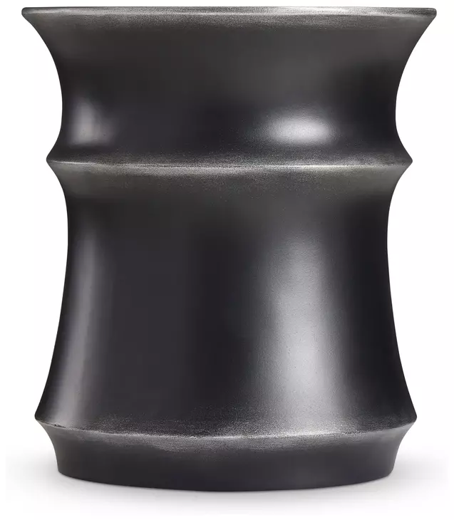 Maya Black And Silver Highlights Outdoor Round Accent Table