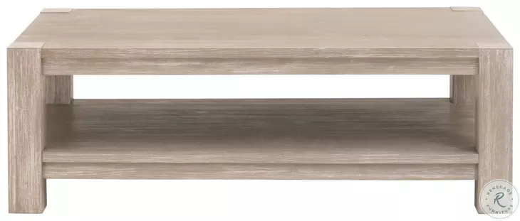 Adler Natural Gray Rectangular Coffee Table