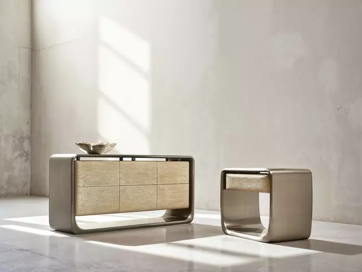 Lomond Tarnished Nickel 6 Drawer Dresser