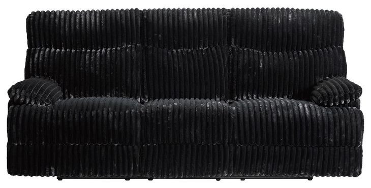 Merrick Black 90" Reclining Sofa