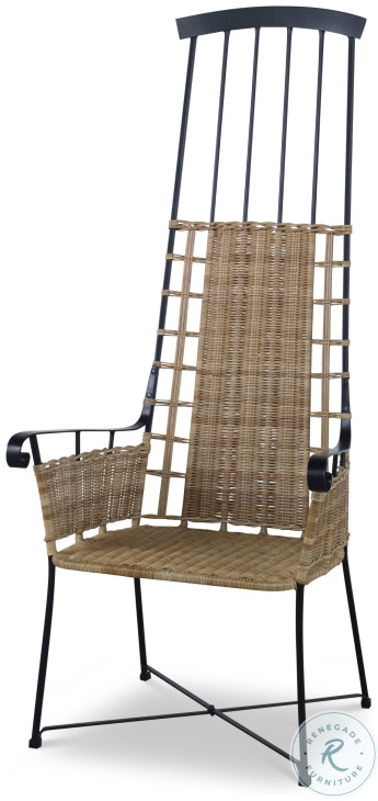 Dorset Wicker Woven And Metal Chair