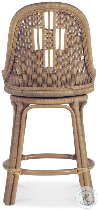 Antibes Wicker Swivel Counter Height Stool