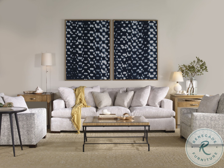 Easterling Woven Cane And Rustic Black Coffee Table