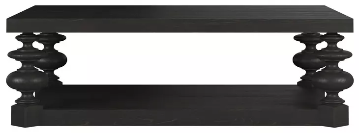 Atrium Black Rectangular Cocktail Table