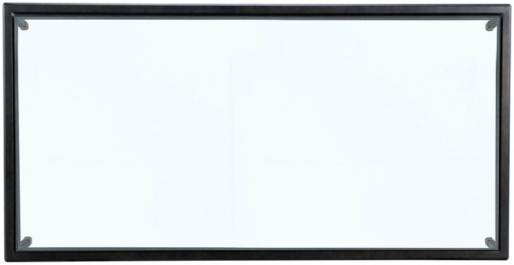 Jennings Black and Gold Rectangular Glass Top Cocktail Table