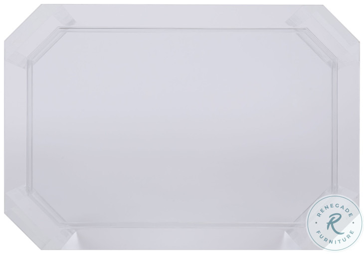 Phoenix Glass And Gray Chairside Table