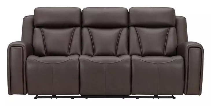 Maveric Bette Coffee 91" Zero Gravity Triple Power Reclining Sofa with Drop Down Table and USB Charging