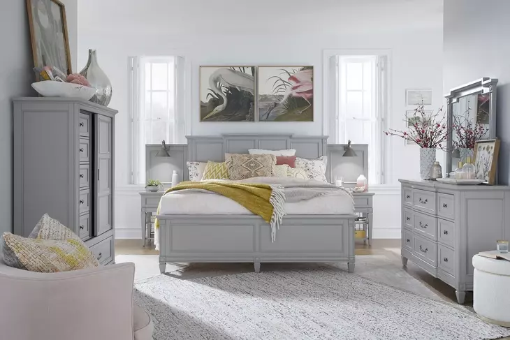 Glenbrook Pebble 1 Drawer Nightstand with USB Charging