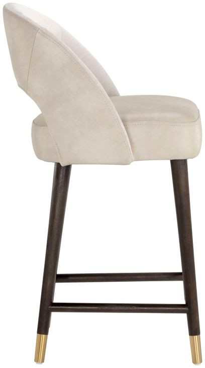 Monae Bravo Cream Performance Fabric Counter Height Stool