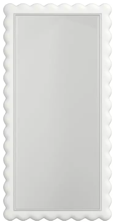 Haven Warm White Rectangle Floor Mirror