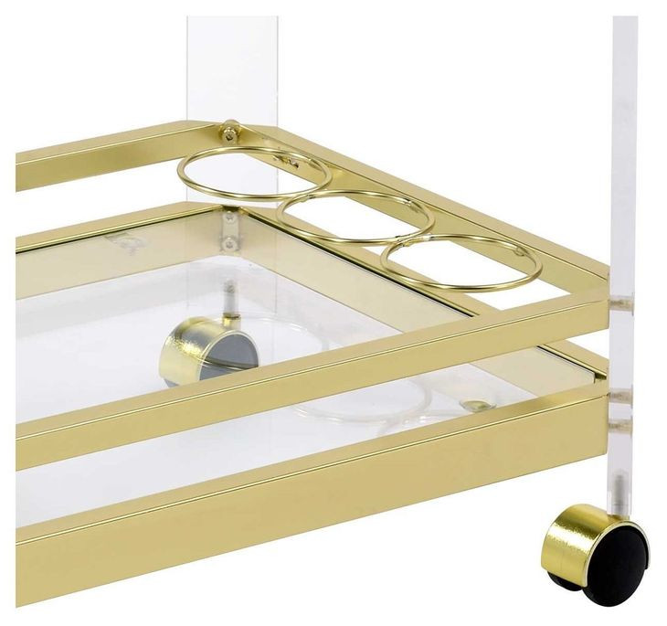 Aerin Gold Server Cart