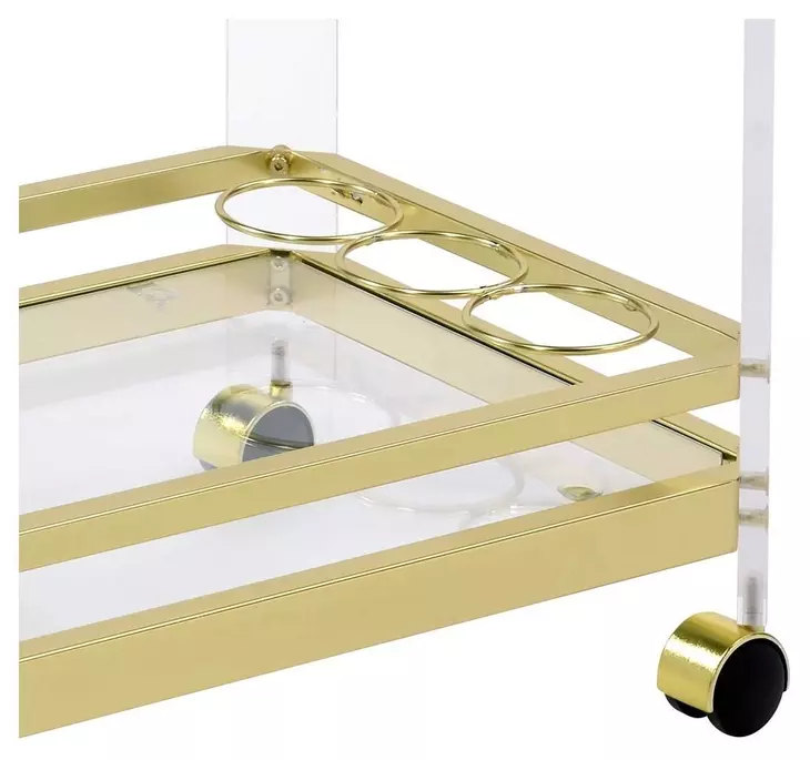 Aerin Gold Server Cart