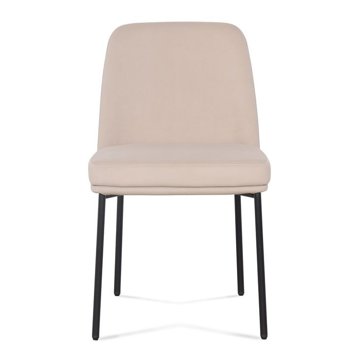 Sydney Taupe Performance Fabric Upholstered Dining Chair Set of 2
