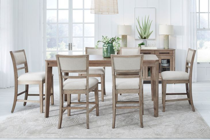 Breckenridge Medium Brown Rectangular Counter Height Dining Room Set