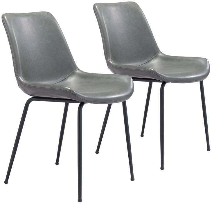 Byron Gray Dining Chair Set Of 2