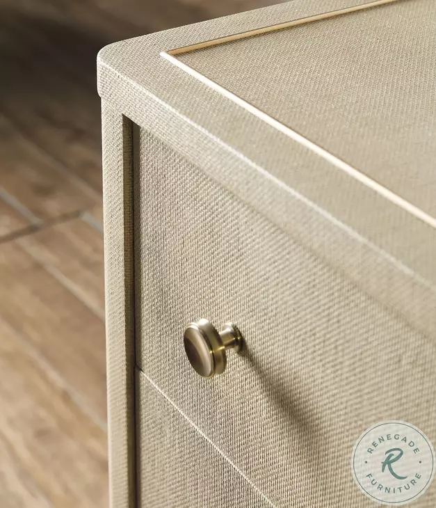 Archives Flax Raffia 3 Drawer Chest