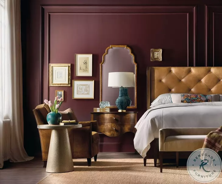 Auburn Grove Classic Walnut 2 Drawer Nightstand