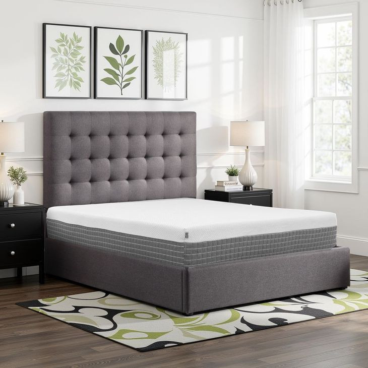 ReCharge White and Gray 12" Full Mattress