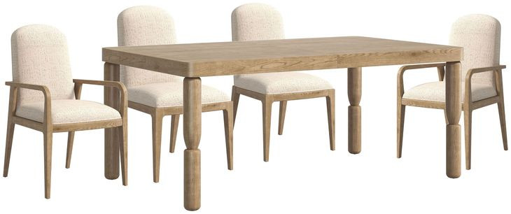 Verge Brown Rectangular Dining Room Set