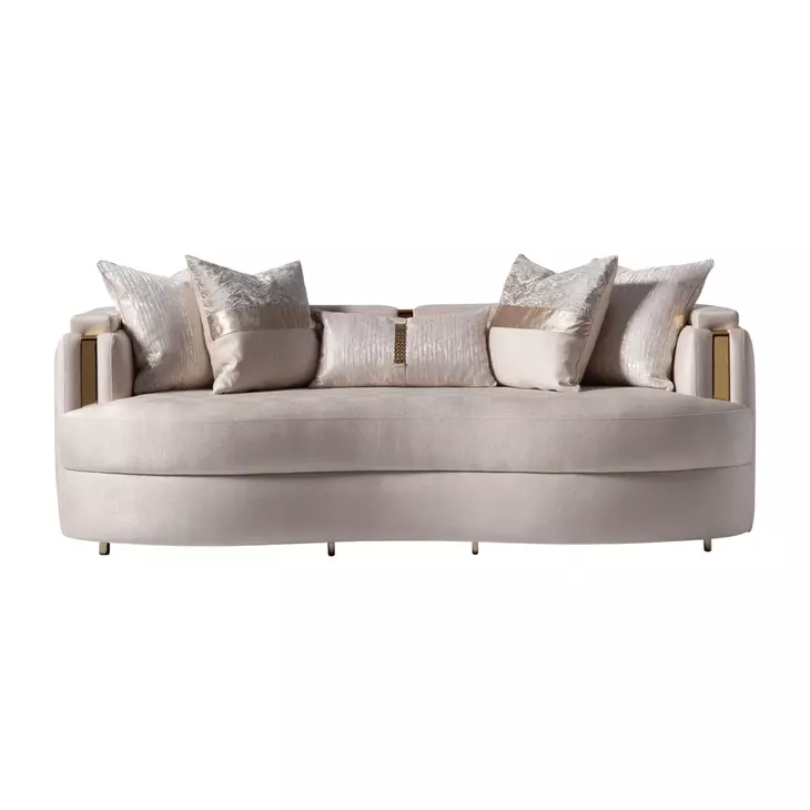 Carmela Almond Mansion 85" Loveseat