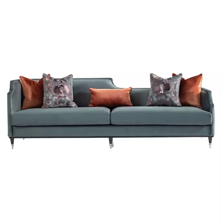La Francaise Azure Blue 105" Sofa