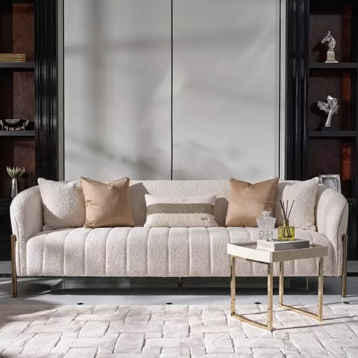 Lisbon Oyster 98" Sofa