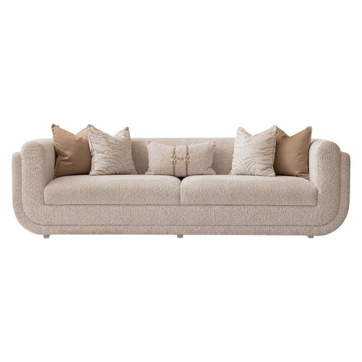 Savannah Breeze Cashmere and Bright Gold Mansion 104" Sofa