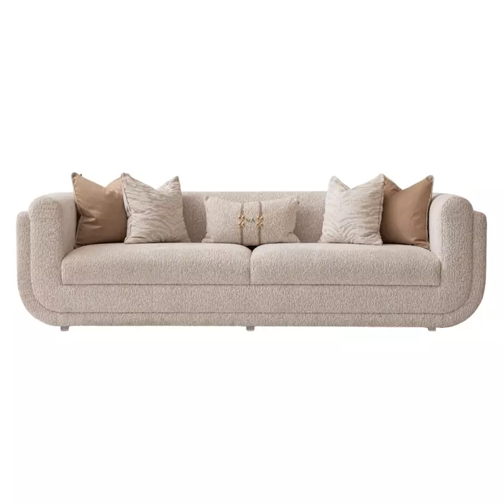 Savannah Breeze Cashmere and Bright Gold Mansion 104" Sofa