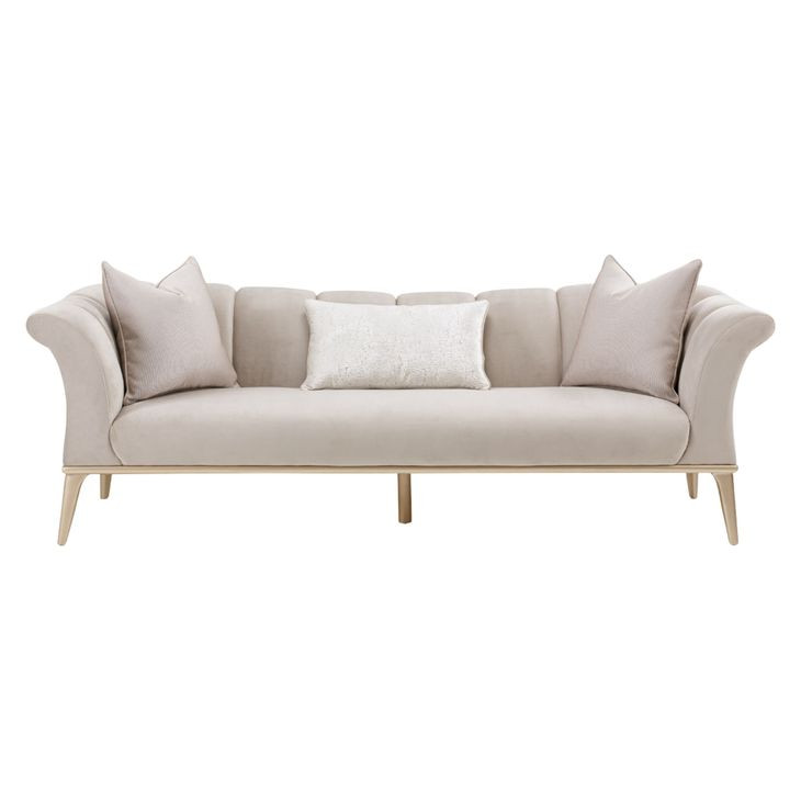 Yvette Medium Champagne 100" Sofa