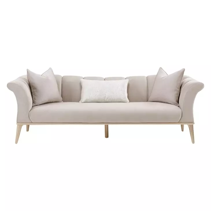 Yvette Medium Champagne 100" Sofa