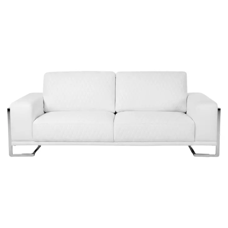 Mia Bella White 95" Sofa